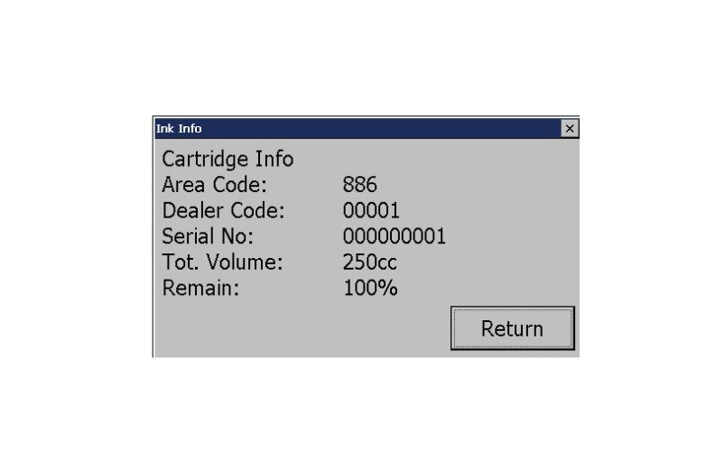 Ink consumption monitor